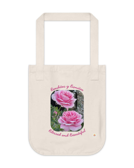 "Blessed and Beautiful" Organic Canvas Tote Bag