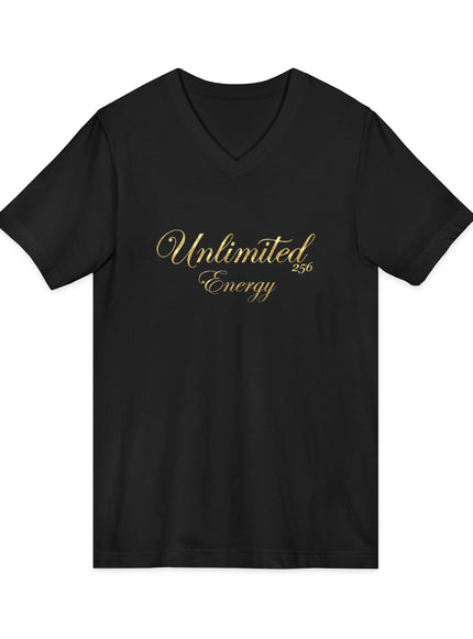 "Unlimited 256 Energy" Unisex Jersey Short Sleeve V-Neck Tee