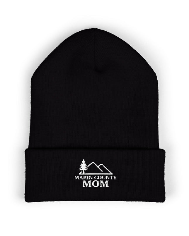 "Marin County Mom" Classic Cuffed Beanie (Embroidery)