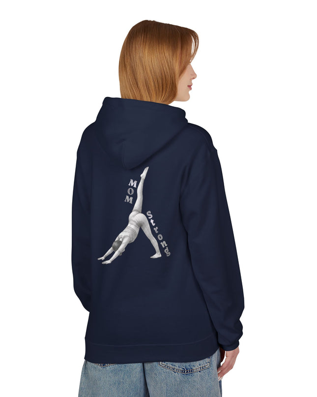 "Mom Strong Pilates" (Lighter ink on both sides) Unisex Midweight Softstyle Fleece Hoodie