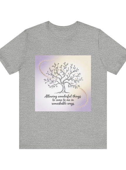 "Allowing Wonderful Things" Unisex Jersey Short Sleeve Tee