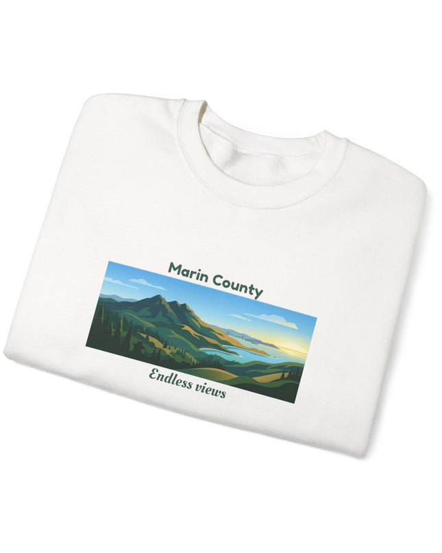 "Marin County - Endless Views" Unisex Heavy Blend Crewneck Sweatshirt