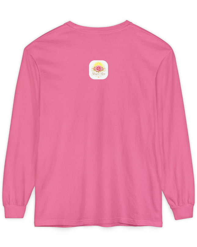 "Happy Valentine's Day" Unisex Garment-dyed Long Sleeve T-Shirt