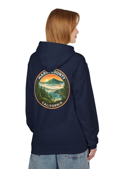 "Marin County, Above the Fog- no text" Unisex Midweight Softstyle Fleece Hoodie