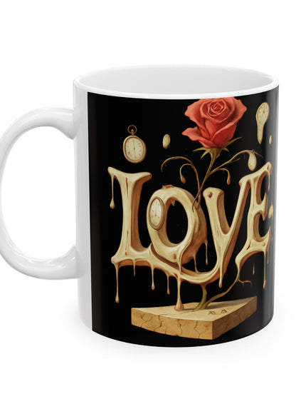 "Love - Salvador Dali Style" Ceramic Mug, (11oz, 15oz)