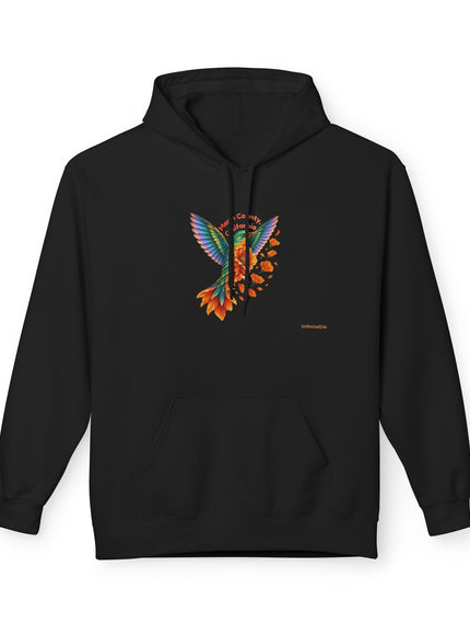 "Hummingbird and Poppies" Unisex Midweight Softstyle Fleece Hoodie
