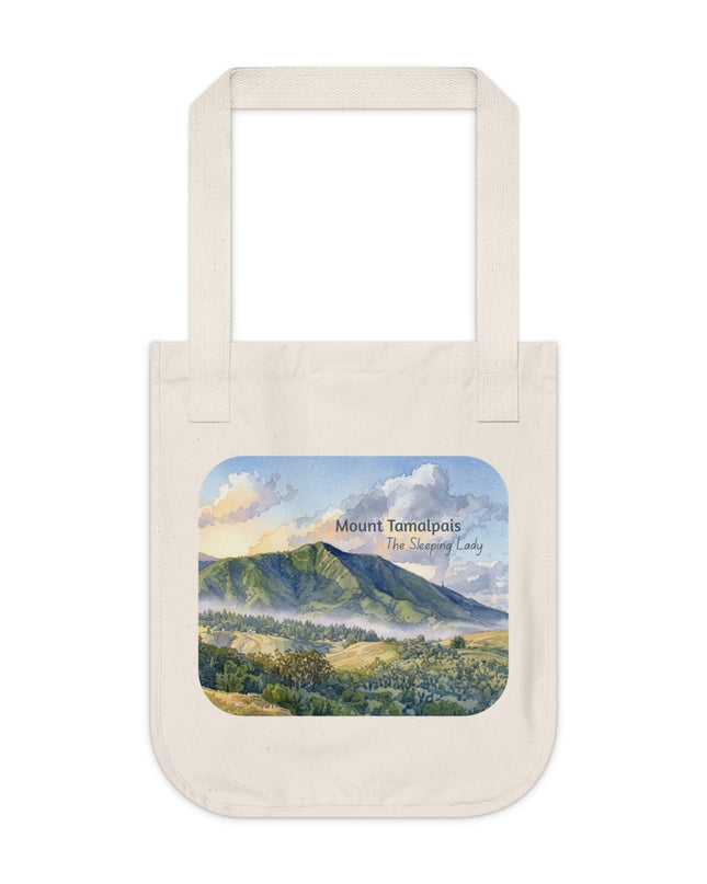 "Mount Tamalpais, the Sleeping Lady" Organic Canvas Tote Bag