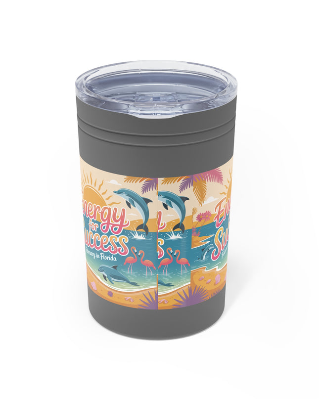 "February in Florida, Energy for Success" Vacuum Insulated Tumbler, 11oz