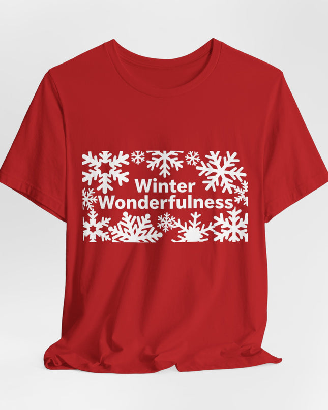 "Winter Wonderfulness" Unisex Jersey Short Sleeve Tee