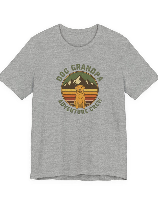 "Dog Grandpa Adventure Crew" Unisex Jersey Short Sleeve Tee