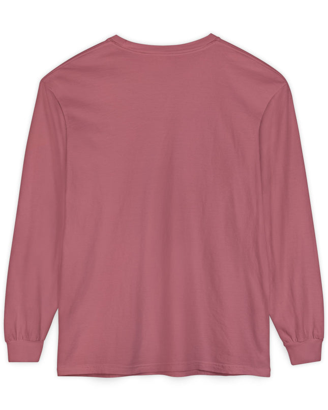 "Stop Feeding What Doesn't Serve You" Unisex Garment-dyed Long Sleeve T-Shirt
