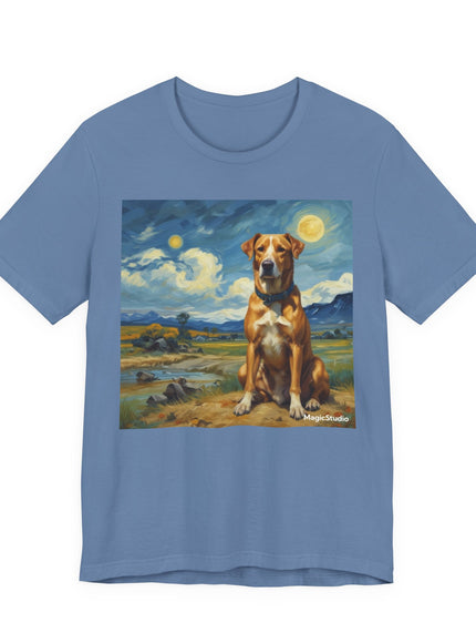 "Dog - Vincent van Gogh Style" V.1 Unisex Jersey Short Sleeve Tee