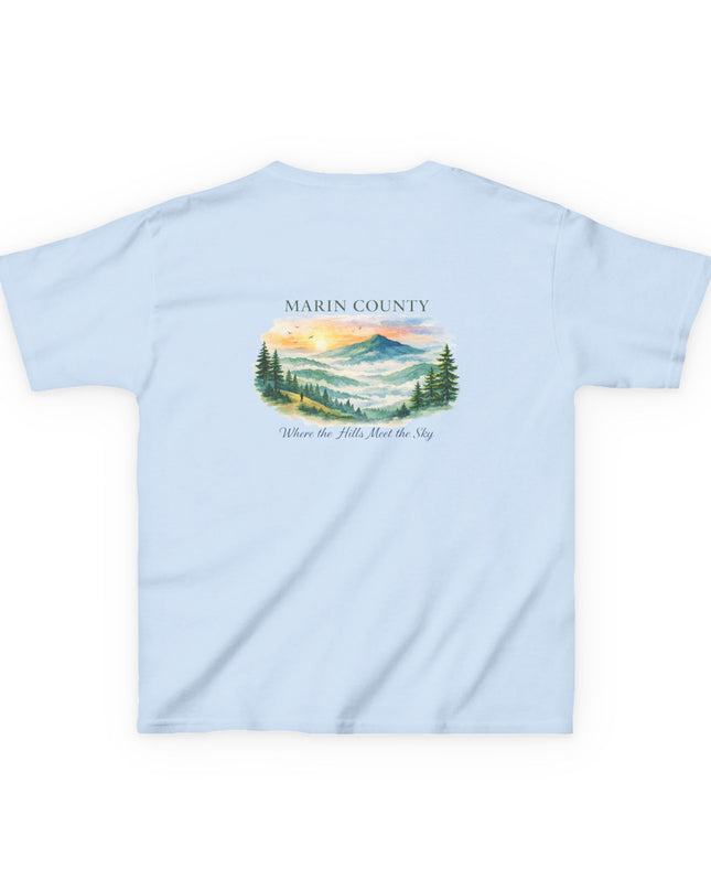"Marin County, Where the Hills Meet the Sky" Kids Heavy Cotton Tee