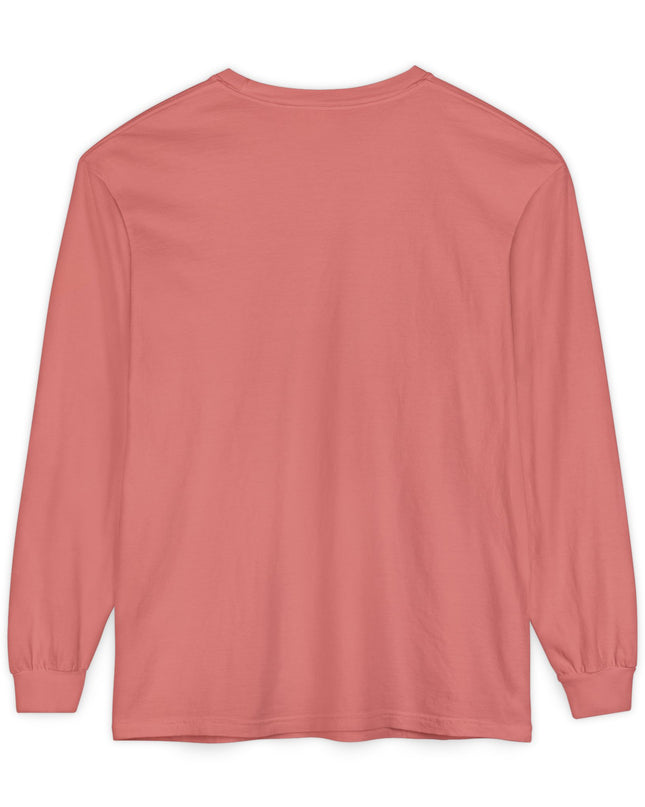 "Be the Rainbow in Someone's Dark Cloud" Unisex Garment-dyed Long Sleeve T-Shirt