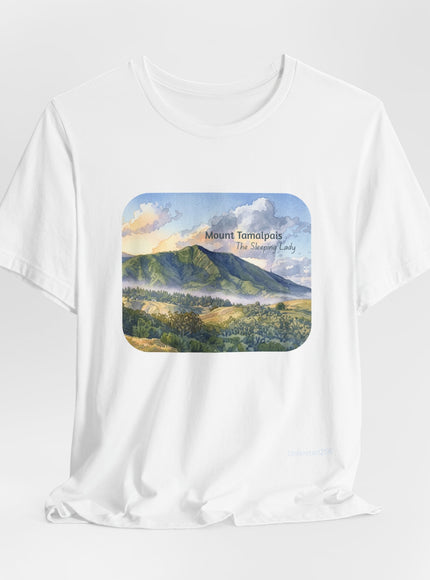 "Mount Tamalpais, the Sleeping Lady" Unisex Jersey Short Sleeve Tee