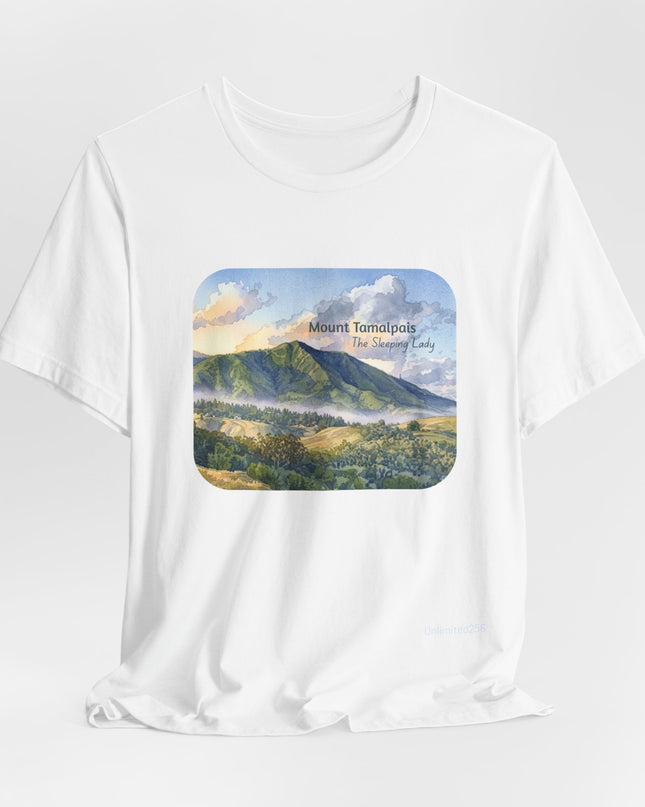 "Mount Tamalpais, the Sleeping Lady" Unisex Jersey Short Sleeve Tee