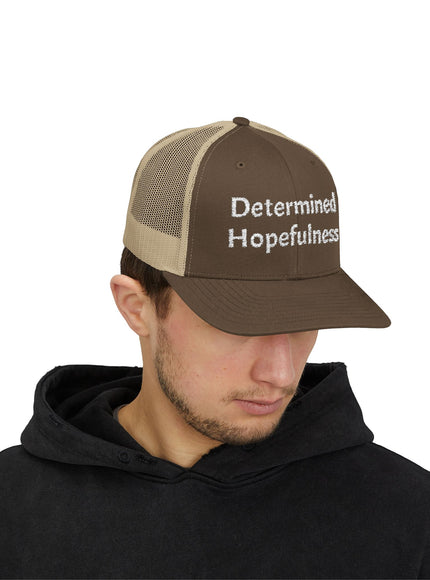 "Determined Helpfulness" Snapback Trucker Cap