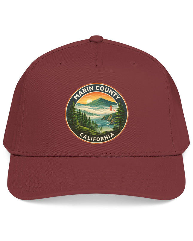 "Marin County, Above the Fog" Mid Profile Baseball Cap