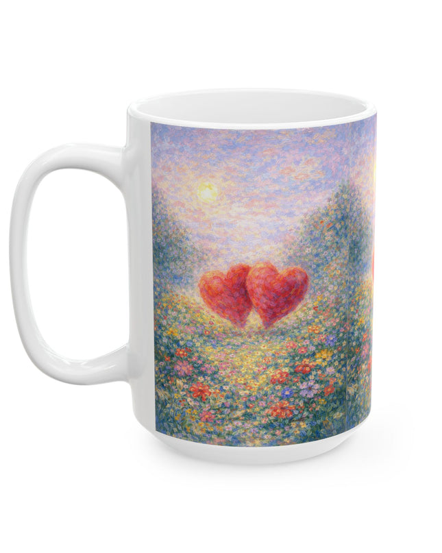"Valentine's Day - Monet Style" Ceramic Mug, (11oz, 15oz)