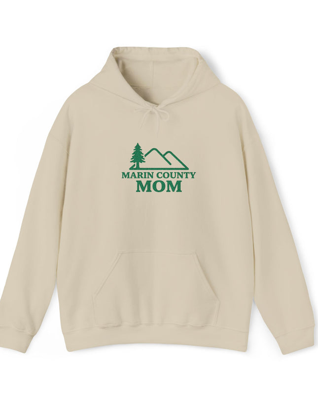 "Marin County Mom" Embroidered Unisex Heavy Blend Hooded Sweatshirt
