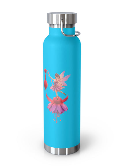"Fuchsia Fairy" Copper Vacuum Insulated Bottle, 22oz