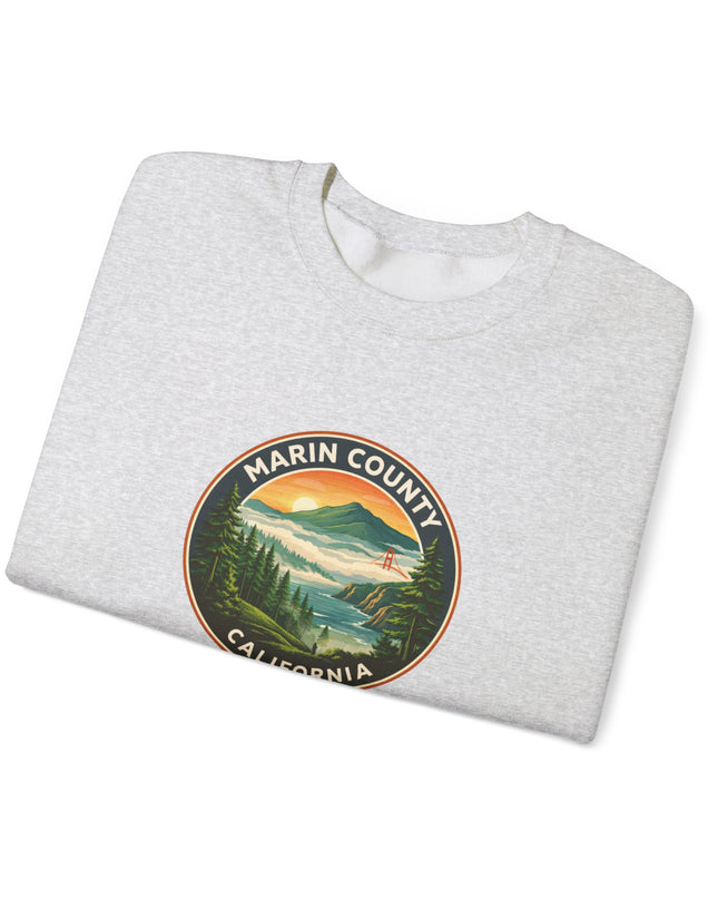 "Marin County, Above the Fog" Unisex Heavy Blend Crewneck Sweatshirt