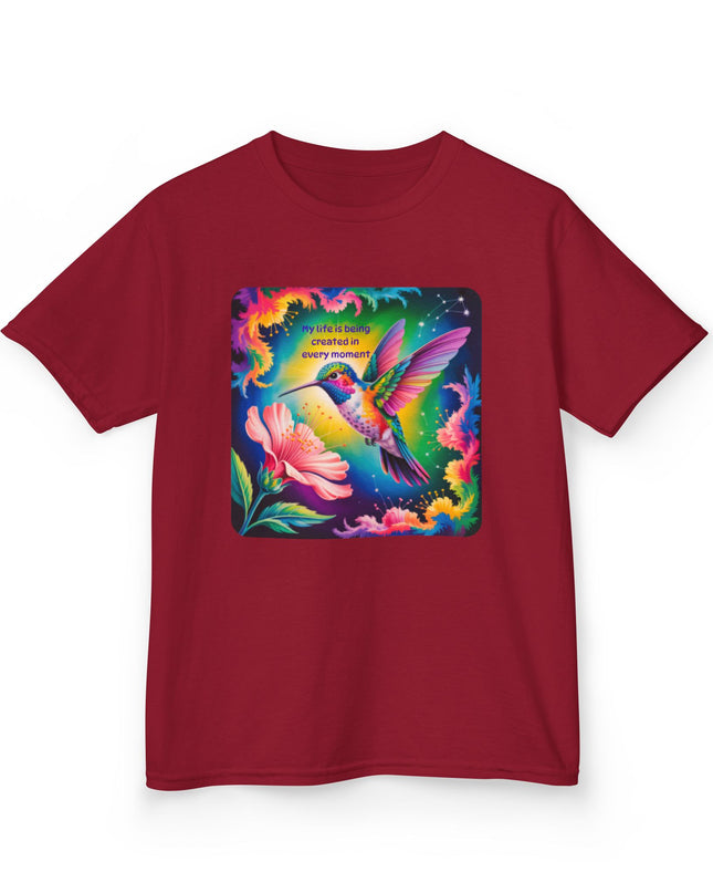 "My Life is Being Created in Every Moment" Kids Heavy Cotton Tee