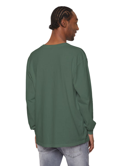 "Tides and Tall Trees" Unisex Garment-dyed Long Sleeve T-Shirt