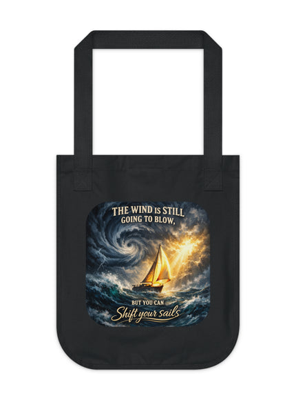 "Shift your Sails" Organic Canvas Tote Bag