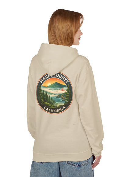 "Marin County, Above the Fog- no text" Unisex Midweight Softstyle Fleece Hoodie