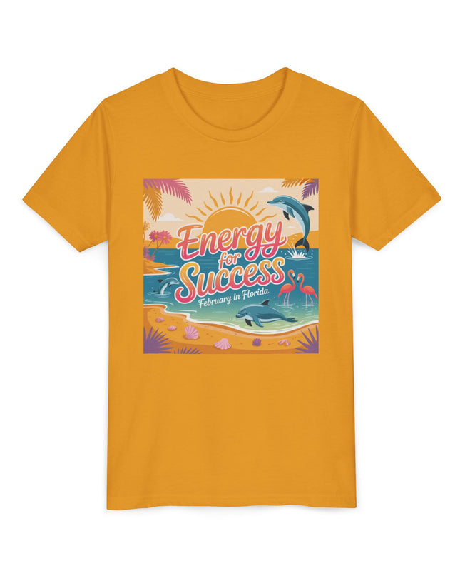 "February in Florida, Energy for Success" Youth Short Sleeve Tee