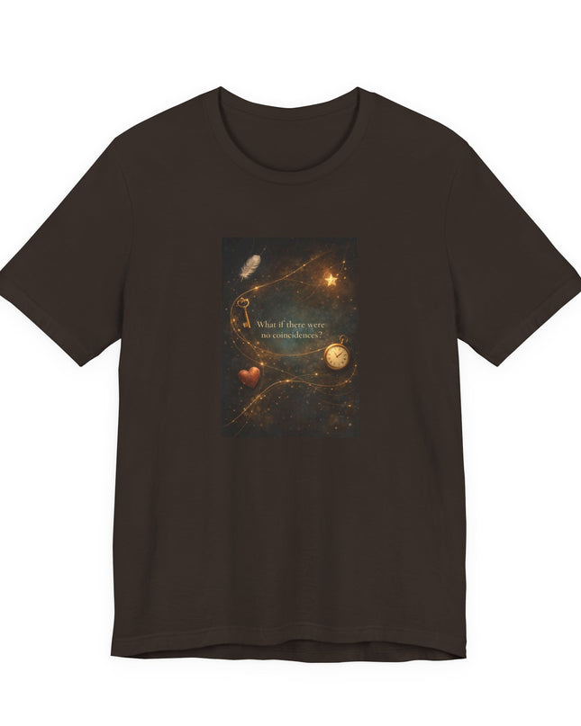 "What If There Were No Coincidences?" Unisex Jersey Short Sleeve Tee