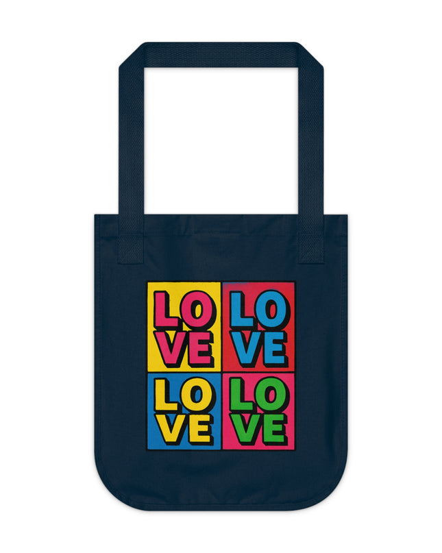 "Love – Andy Warhol Style" Organic Canvas Tote Bag
