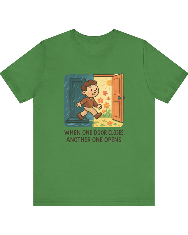 "Door Closes" Unisex Jersey Short Sleeve Tee