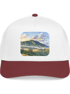 Maroon / White