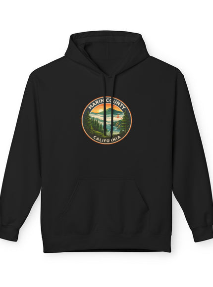 "Marin County, Above the Fog- no text" Unisex Midweight Softstyle Fleece Hoodie