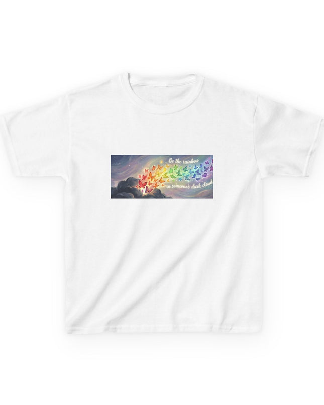 "Be the Rainbow in Someone's Dark Cloud" Kids Heavy Cotto Tee
