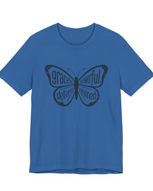 "Butterfly with Words" Unisex Jersey Short Sleeve Tee