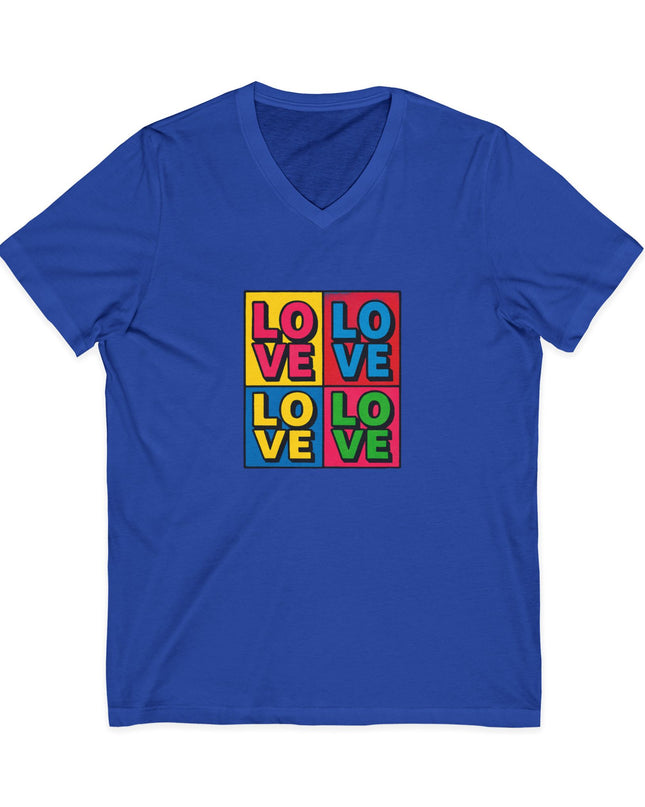 "Love, (Andy Warhol style)" Ladies' V-Neck T-Shirt