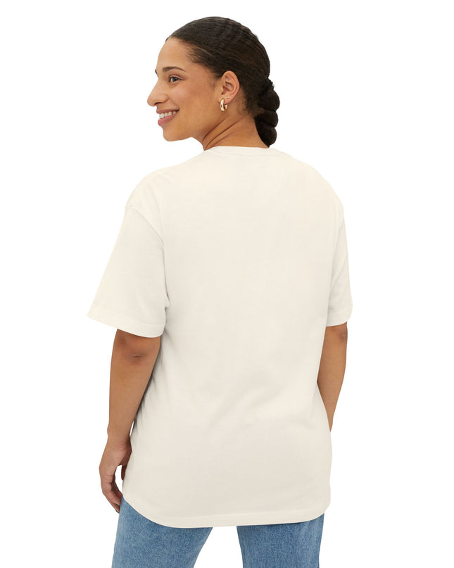 "GLOW Olive Earring Boxy" Oversized M 100% Cotton Tee