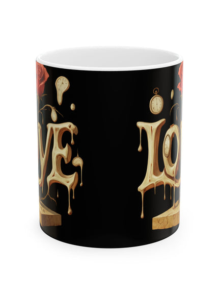 "Love - Salvador Dali Style" Ceramic Mug, (11oz, 15oz)