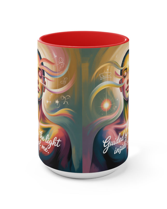 "Guided by the Light Inside Me" Accent Mug