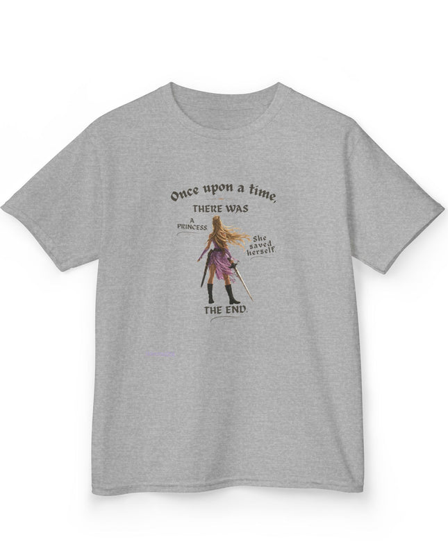 "She Saved Herself" Kids Heavy Cotton Tee