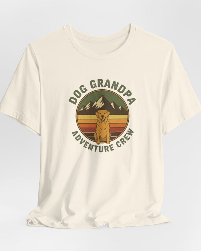 "Dog Grandpa Adventure Crew" Unisex Jersey Short Sleeve Tee