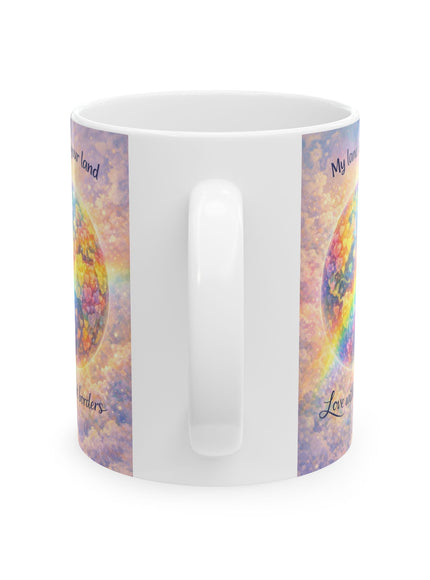 "My Land is Your Land" Ceramic Mug, (11oz, 15oz)