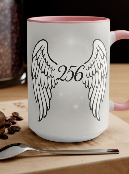 "Celestial Angel Wings 256" Accent Mug