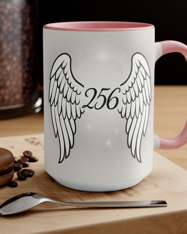 "Celestial Angel Wings 256" Accent Mug