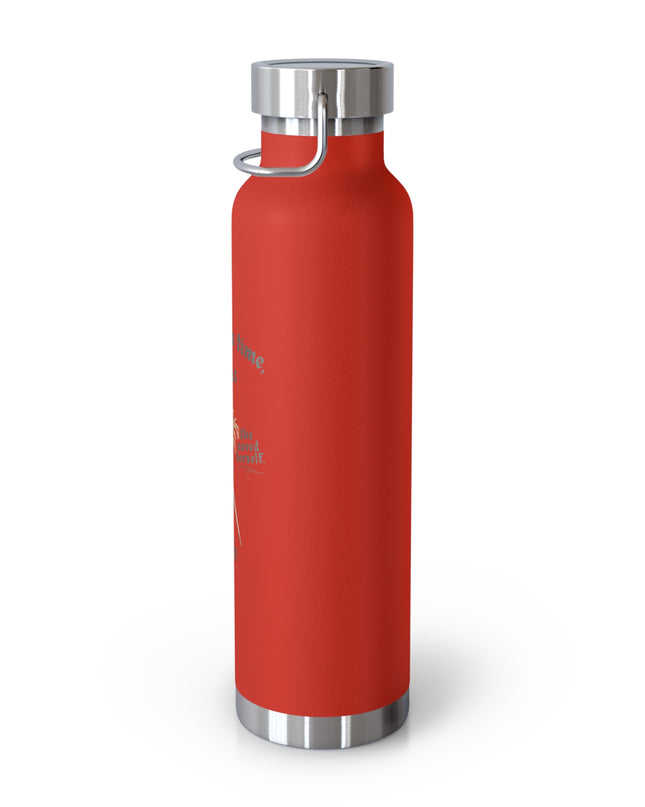 "She Saved Herself" Copper Vacuum Insulated Bottle, 22oz
