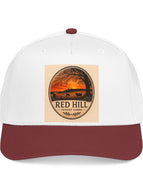 One size / Maroon / White