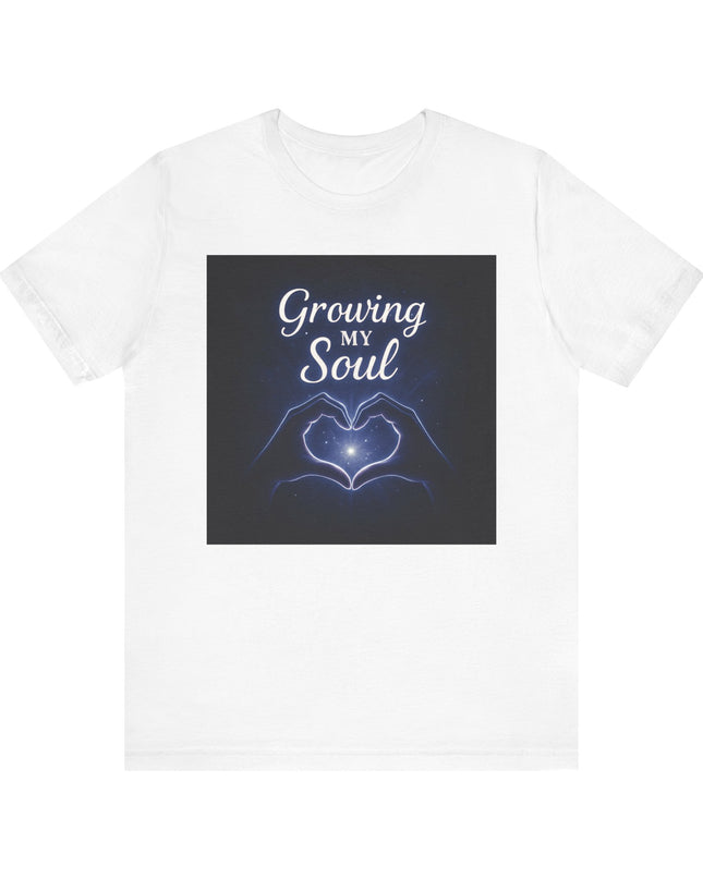"Growing my soul, blue celestial" Unisex Jersey Short Sleeve Tee